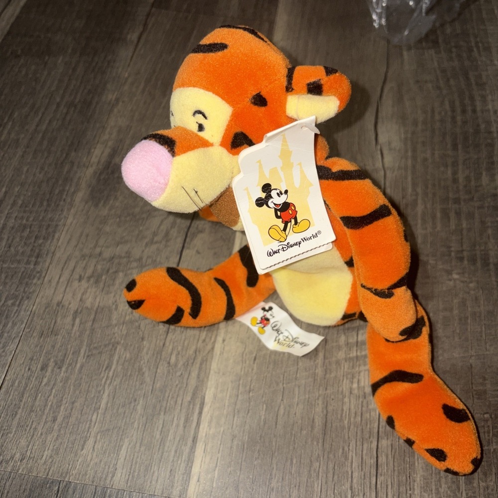 Vintage Tigger Mini Bean Bag 9" Plush Walt Disney World Tiger Pooh's Friend NWT